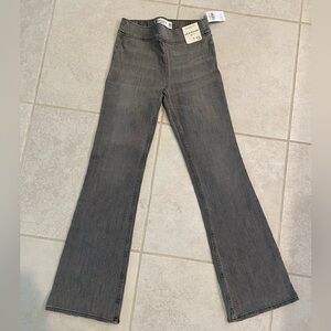 Abercrombie kids grey flare jeans size 9/10 long
